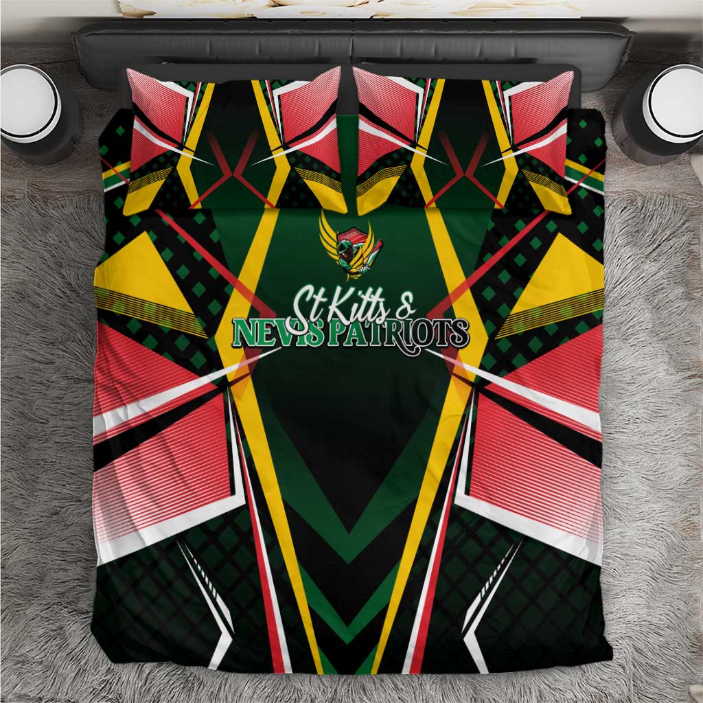 St Kitts and Nevis Cricket Patriots Bedding Set Rising with Caribbean Battlefield