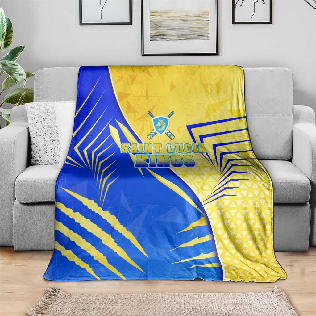 Saint Lucia Cricket Kings Blanket Abstract Energy Style