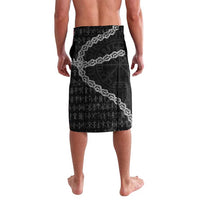 Personalized Iceland Vikings Lavalava Nordic Lion Bound in Runes and Chains
