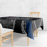 Iceland Vikings Tablecloth Nordic Lion Bound in Runes and Chains