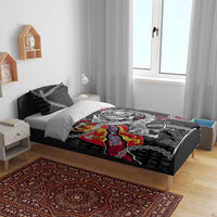 Norway Vikings Bedding Set Nordic Lion Bound in Runes and Chains