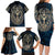 Adinkra Symbols Family Matching Long Sleeve Bodycon Dress and Hawaiian Shirt Tree of Life - Wonder Print Shop