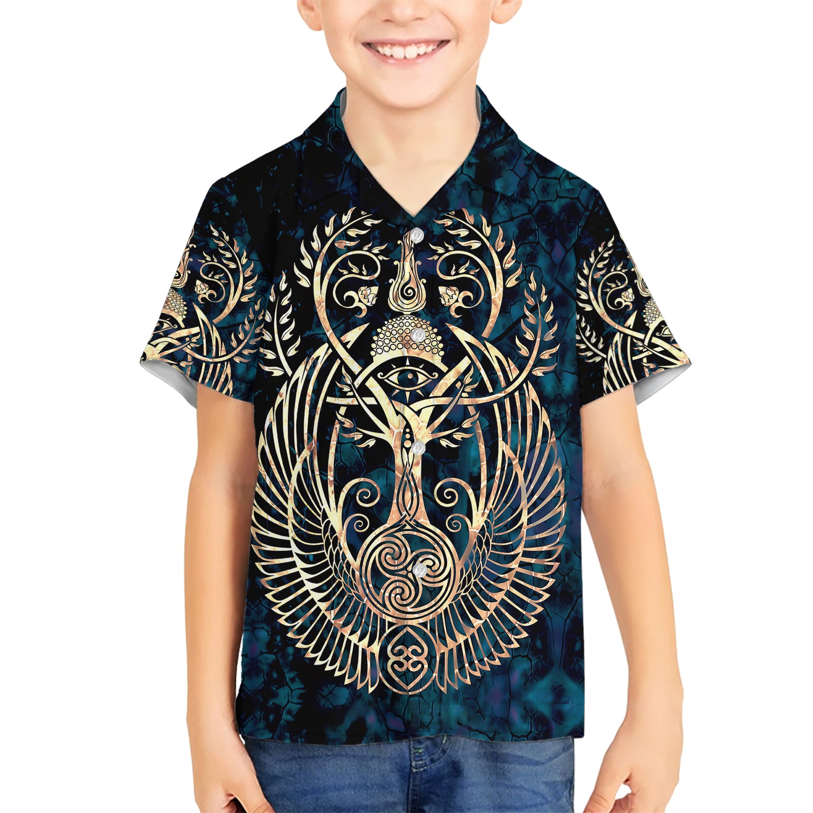 adinkra-symbols-kid-hawaiian-shirt-tree-of-life