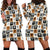 Adinkra Symbols Fashion Hoodie Dress - Wonder Print Shop