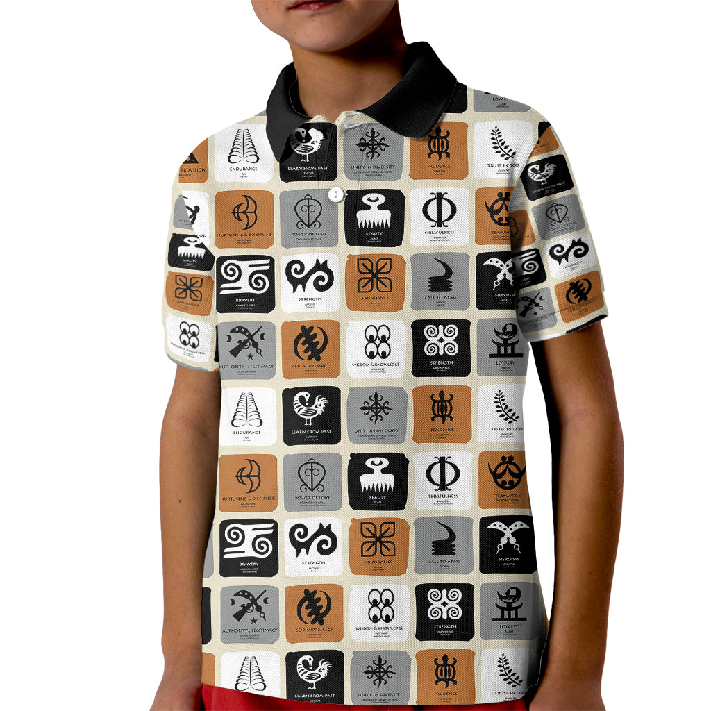 adinkra-symbols-fashion-kid-polo-shirt