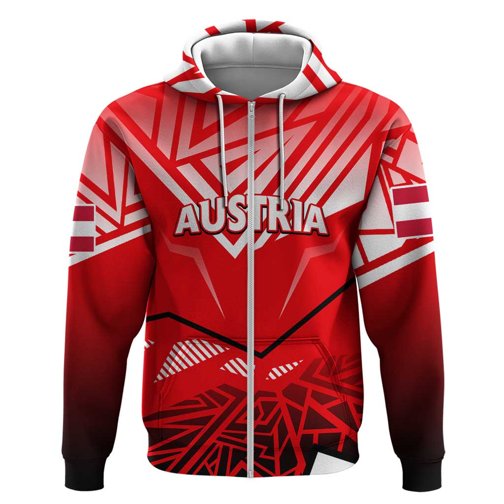 Forever Austria Zip Hoodie Osterreich Eagle - Wonder Print Shop