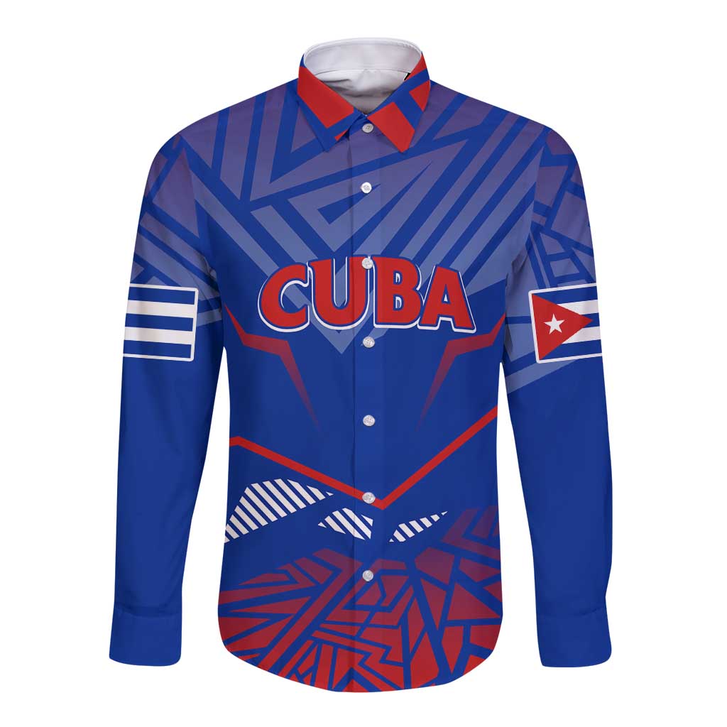 Forever Cuba Long Sleeve Button Shirt Patria o Muerte, Venceremos - Wonder Print Shop