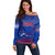 Forever Cuba Off Shoulder Sweater Patria o Muerte, Venceremos - Wonder Print Shop