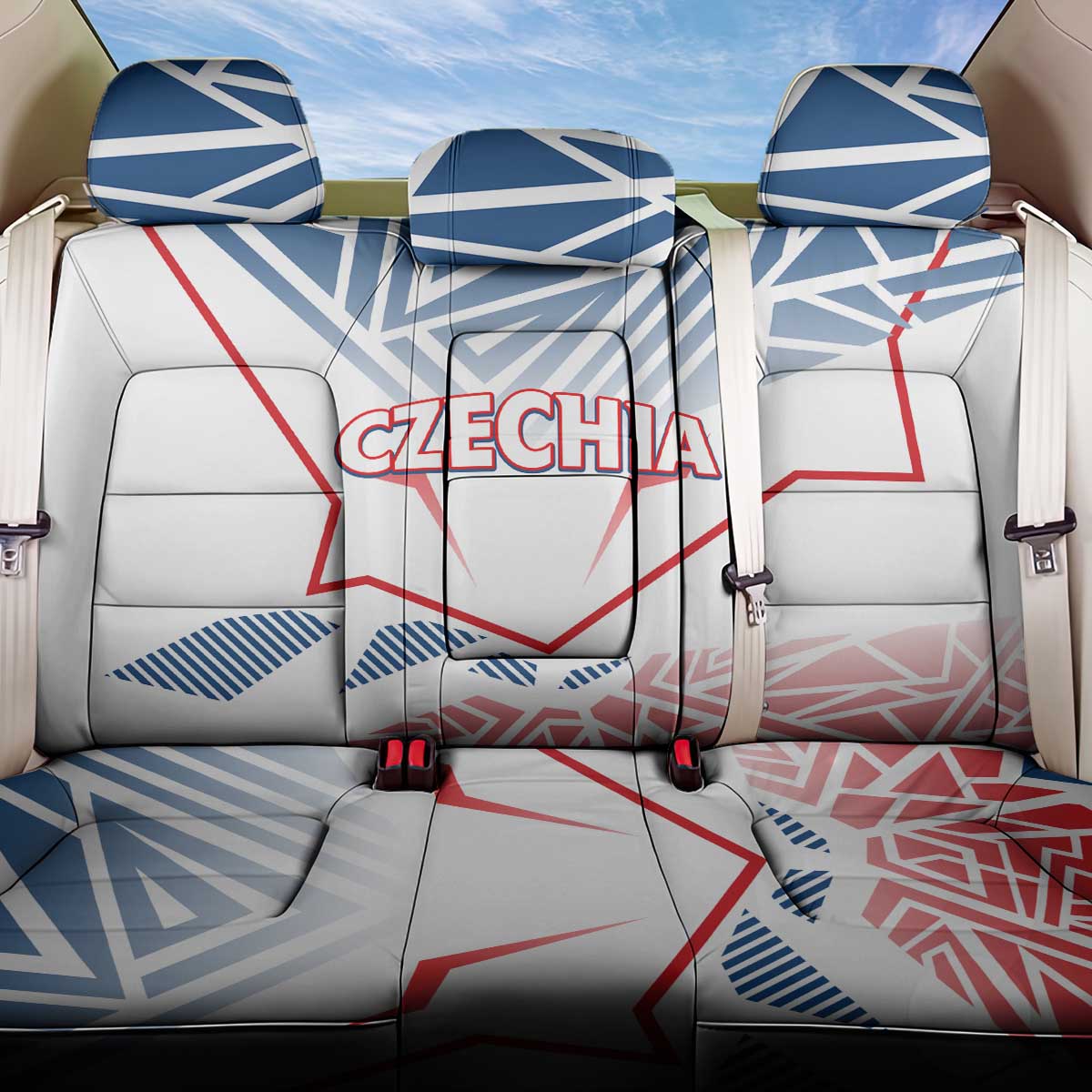 Forever Czech Republic Back Car Seat Cover Czechia Pravda Vitezi - Wonder Print Shop