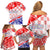 Forever Croatia Family Matching Off Shoulder Short Dress and Hawaiian Shirt Hrvatska Trobojnica Checkerboard - Wonder Print Shop