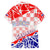 Forever Croatia Family Matching Short Sleeve Bodycon Dress and Hawaiian Shirt Hrvatska Trobojnica Checkerboard - Wonder Print Shop