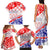 Forever Croatia Family Matching Tank Maxi Dress and Hawaiian Shirt Hrvatska Trobojnica Checkerboard - Wonder Print Shop