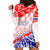 Forever Croatia Hoodie Dress Hrvatska Trobojnica Checkerboard - Wonder Print Shop