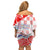 Forever Croatia Off Shoulder Short Dress Hrvatska Trobojnica Checkerboard