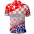 Forever Croatia Polo Shirt Hrvatska Trobojnica Checkerboard