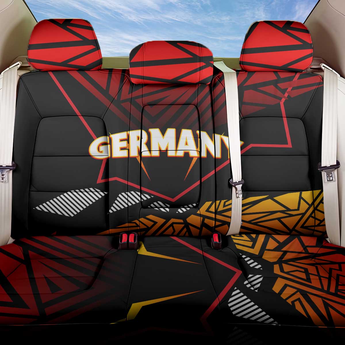 Forever Germany Back Car Seat Cover Deutschland Eagle - Wonder Print Shop