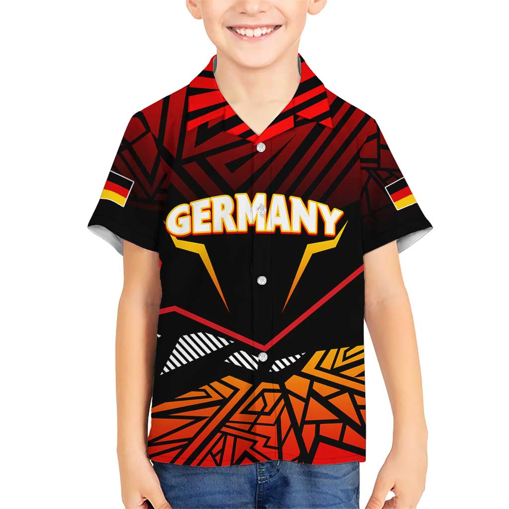 Forever Germany Kid Hawaiian Shirt Deutschland Eagle - Wonder Print Shop