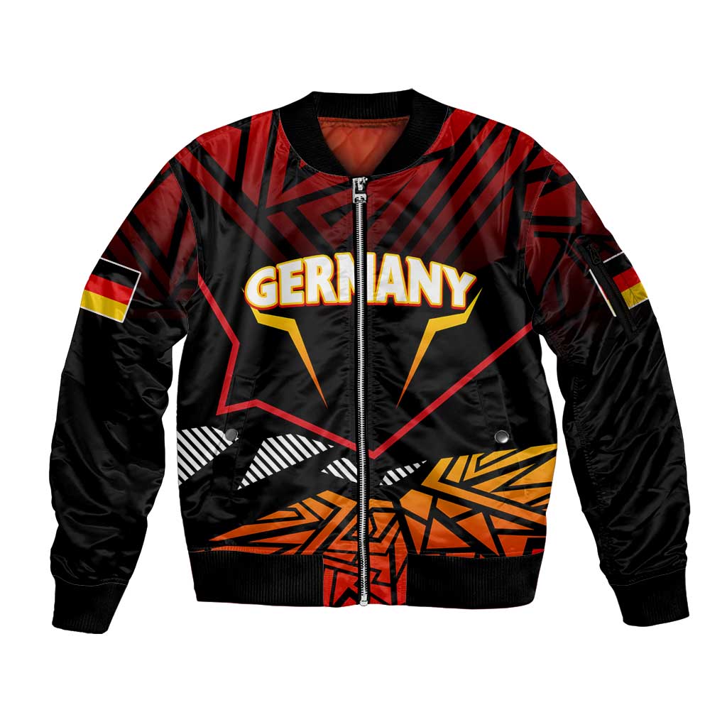 Forever Germany Sleeve Zip Bomber Jacket Deutschland Eagle - Wonder Print Shop