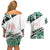 Forever Nigeria Couples Matching Off Shoulder Short Dress and Hawaiian Shirt Nigerian Flag - Wonder Print Shop