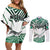 Forever Nigeria Couples Matching Off Shoulder Short Dress and Long Sleeve Button Shirt Nigerian Flag - Wonder Print Shop