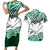 Forever Nigeria Couples Matching Short Sleeve Bodycon Dress and Hawaiian Shirt Nigerian Flag - Wonder Print Shop