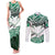 Forever Nigeria Couples Matching Tank Maxi Dress and Long Sleeve Button Shirt Nigerian Flag - Wonder Print Shop