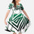 Forever Nigeria Family Matching Off The Shoulder Long Sleeve Dress and Hawaiian Shirt Nigerian Flag - Wonder Print Shop