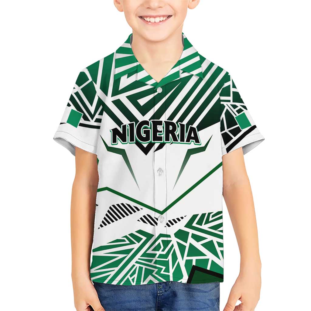 Forever Nigeria Kid Hawaiian Shirt Nigerian Flag - Wonder Print Shop