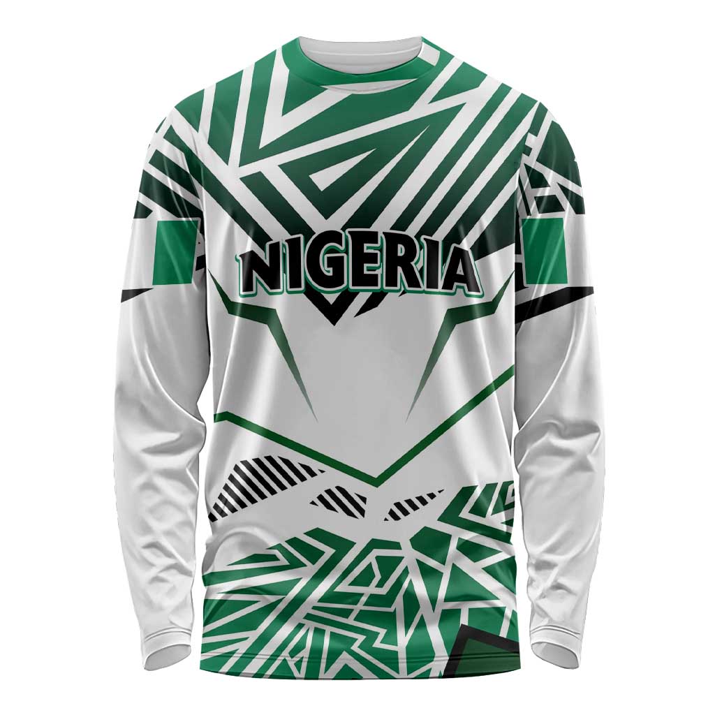 Forever Nigeria Long Sleeve Shirt Nigerian Flag - Wonder Print Shop