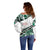 Forever Nigeria Off Shoulder Sweater Nigerian Flag - Wonder Print Shop