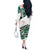 Forever Nigeria Off The Shoulder Long Sleeve Dress Nigerian Flag - Wonder Print Shop