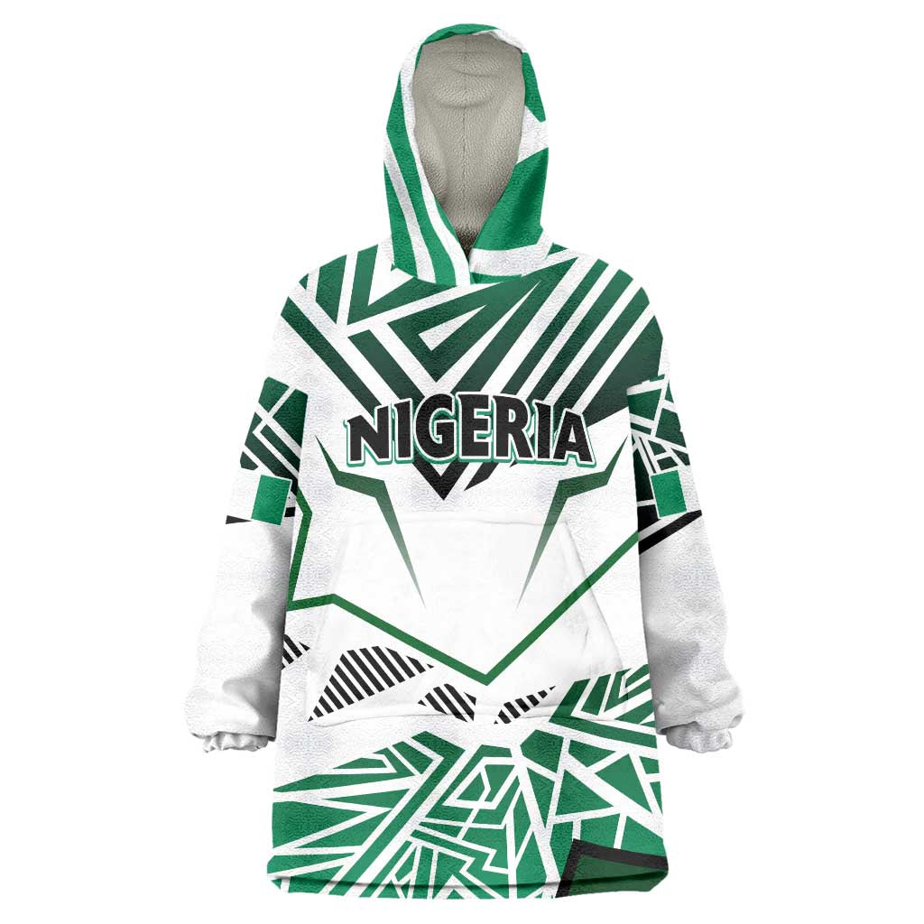 Forever Nigeria Wearable Blanket Hoodie Nigerian Flag - Wonder Print Shop