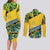 Forever Saint Vincent and the Grenadines Couples Matching Long Sleeve Bodycon Dress and Long Sleeve Button Shirt Peace and Justice - Wonder Print Shop