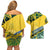 Forever Saint Vincent and the Grenadines Couples Matching Off Shoulder Short Dress and Hawaiian Shirt Peace and Justice - Wonder Print Shop