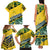 Forever Saint Vincent and the Grenadines Family Matching Tank Maxi Dress and Hawaiian Shirt Peace and Justice - Wonder Print Shop