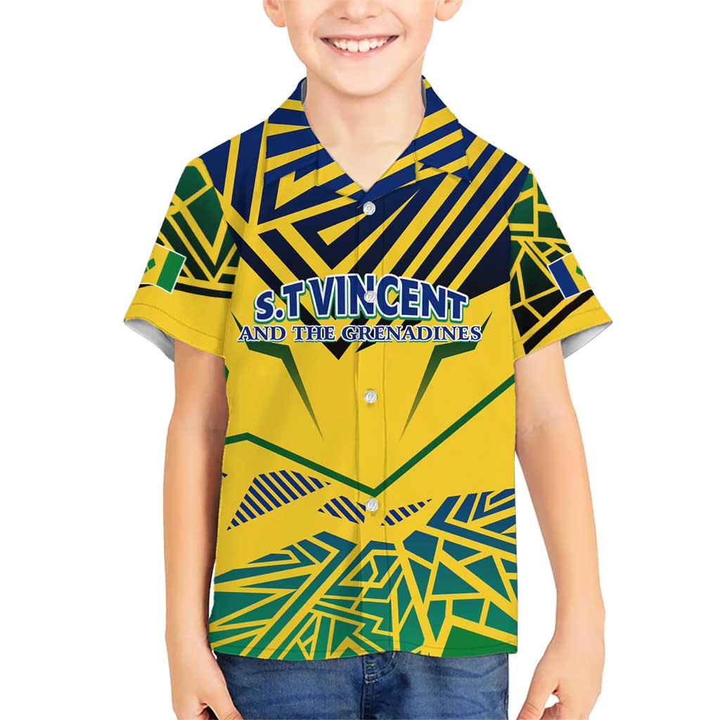 Forever Saint Vincent and the Grenadines Kid Hawaiian Shirt Peace and Justice - Wonder Print Shop