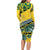 Forever Saint Vincent and the Grenadines Long Sleeve Bodycon Dress Peace and Justice - Wonder Print Shop