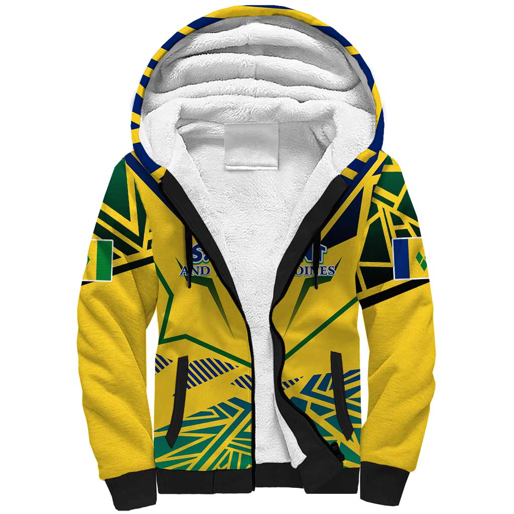 Forever Saint Vincent and the Grenadines Sherpa Hoodie Peace and Justice - Wonder Print Shop