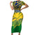 Forever Saint Vincent and the Grenadines Short Sleeve Bodycon Dress Peace and Justice - Wonder Print Shop