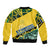 Forever Saint Vincent and the Grenadines Sleeve Zip Bomber Jacket Peace and Justice - Wonder Print Shop