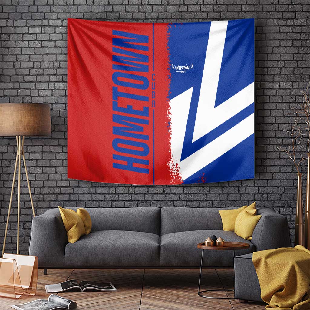 Hometown Czechia Tapestry Flag and Map