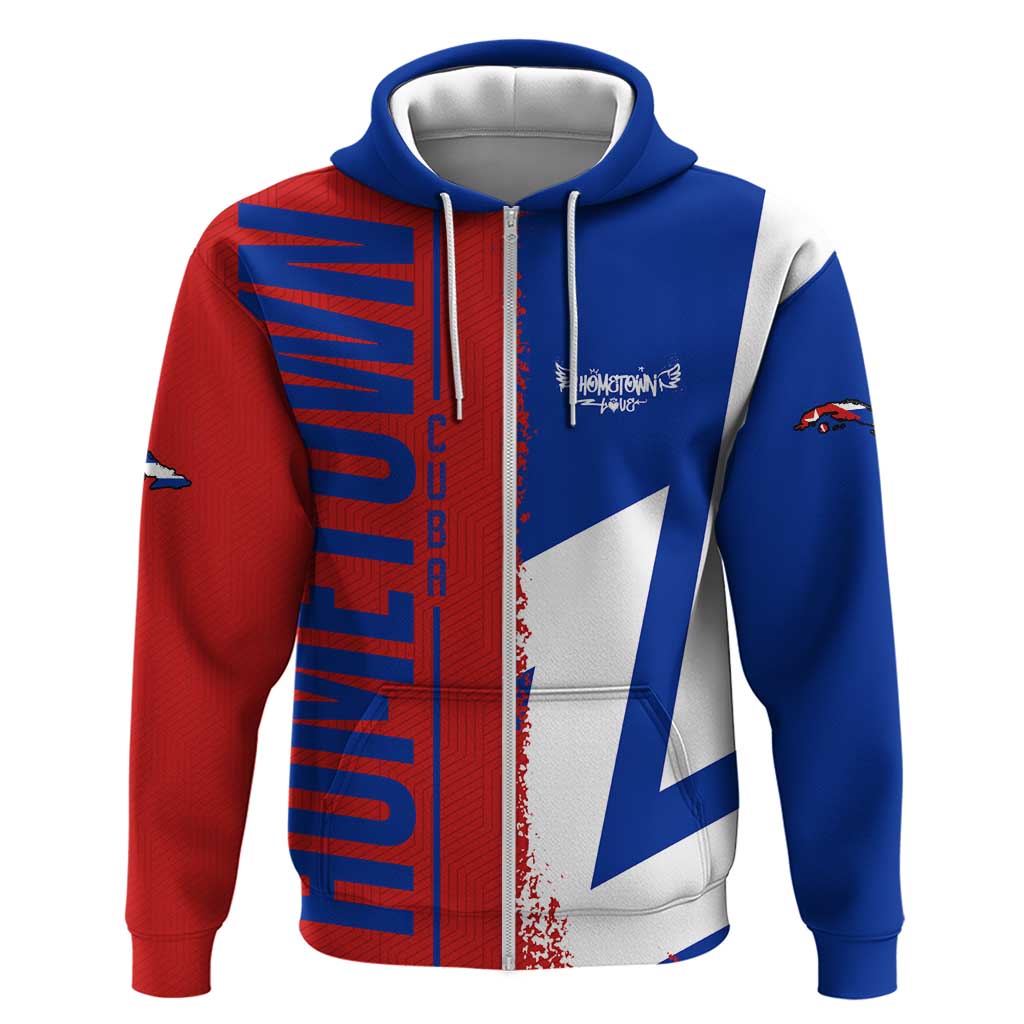 Hometown Czechia Zip Hoodie Flag and Map - Wonder Print Shop