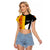 Hometown Germany Raglan Cropped T Shirt Flag and Map - Wonder Print Shop