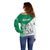 Hometown Nigeria Off Shoulder Sweater Flag and Map - Wonder Print Shop