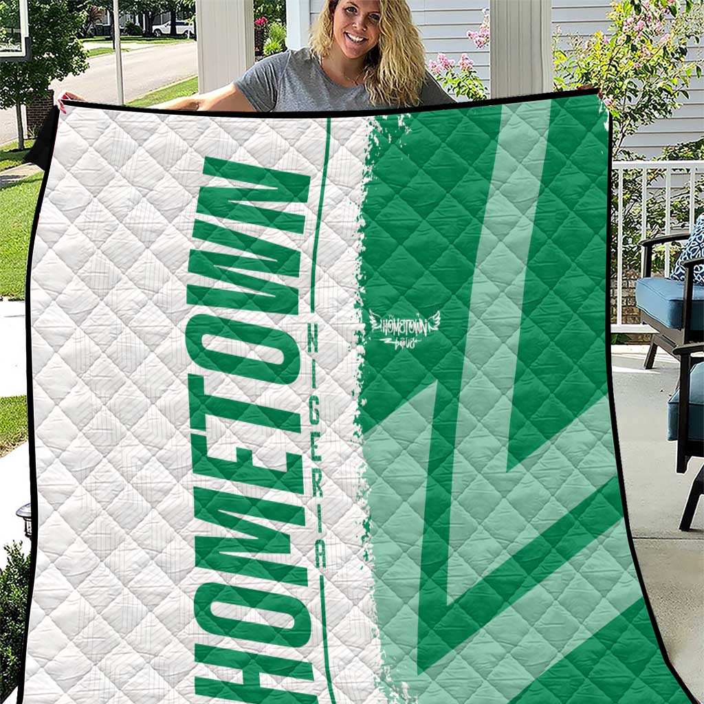 Hometown Nigeria Quilt Flag and Map - Wonder Print Shop