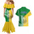 Hometown Saint Vincent and the Grenadines Couples Matching Mermaid Dress and Hawaiian Shirt Flag and Map - Wonder Print Shop