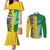 Hometown Saint Vincent and the Grenadines Couples Matching Mermaid Dress and Long Sleeve Button Shirt Flag and Map