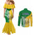 Hometown Saint Vincent and the Grenadines Couples Matching Mermaid Dress and Long Sleeve Button Shirt Flag and Map