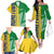 Hometown Saint Vincent and the Grenadines Family Matching Off The Shoulder Long Sleeve Dress and Hawaiian Shirt Flag and Map - Wonder Print Shop