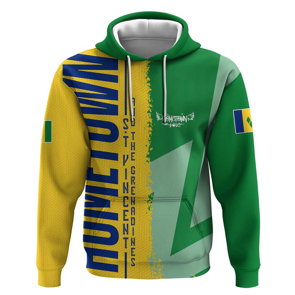 Hometown Saint Vincent and the Grenadines Hoodie Flag and Map - Wonder Print Shop